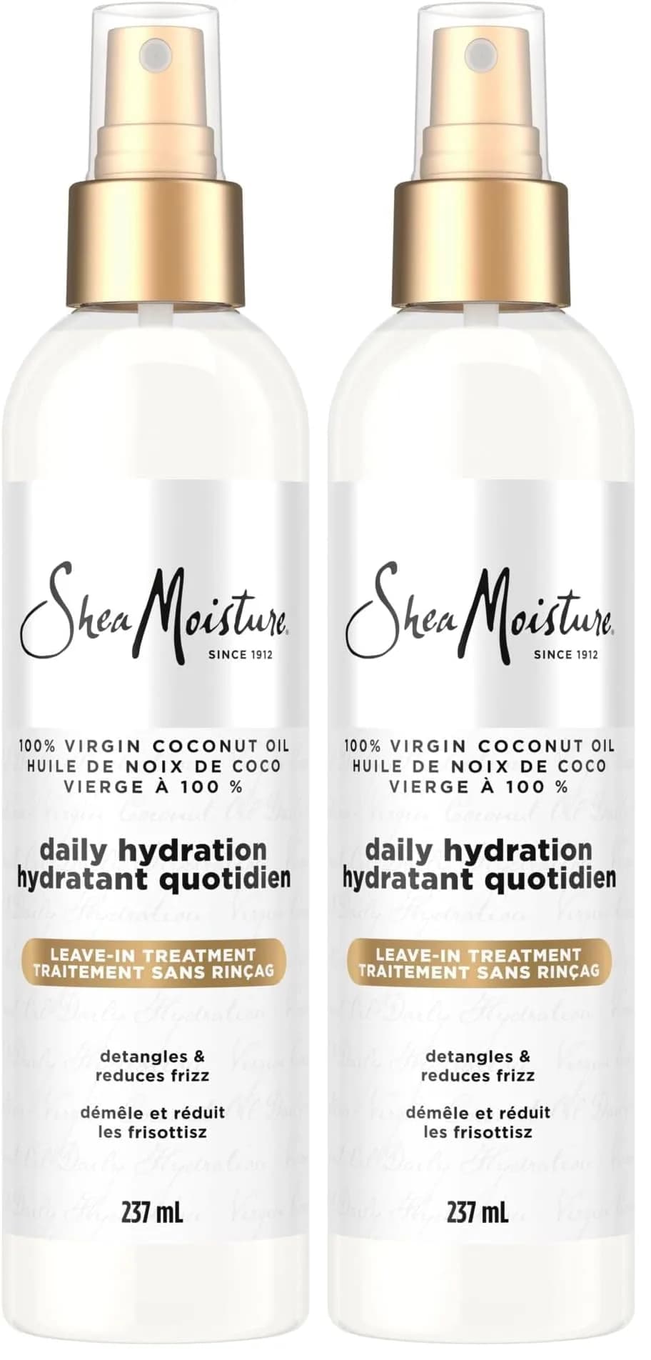 SheaMoisture 100% Virgin Coconut Oil Leave-In Conditioner 473ml (16 Fl Oz) | Hydrates & Controls Frizz