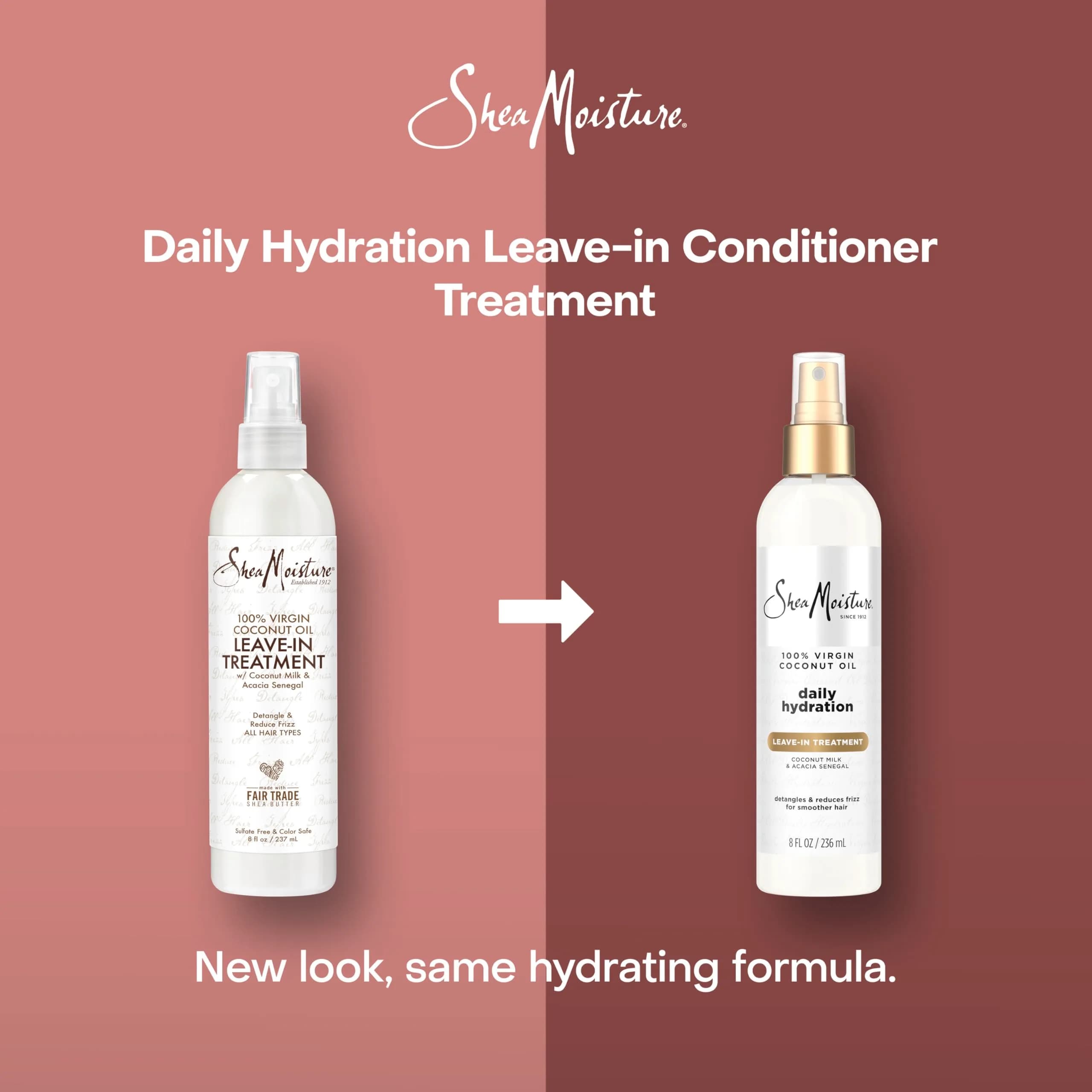 SheaMoisture 100% Virgin Coconut Oil Leave-In Conditioner 473ml (16 Fl Oz) | Hydrates & Controls Frizz - view 3