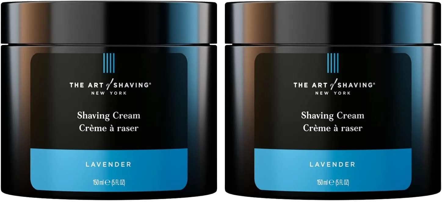 The Art of Shaving Lavender Shaving Cream for Men | 5 Fl Oz (Pack of 2) - Soothes & Protects - main product image