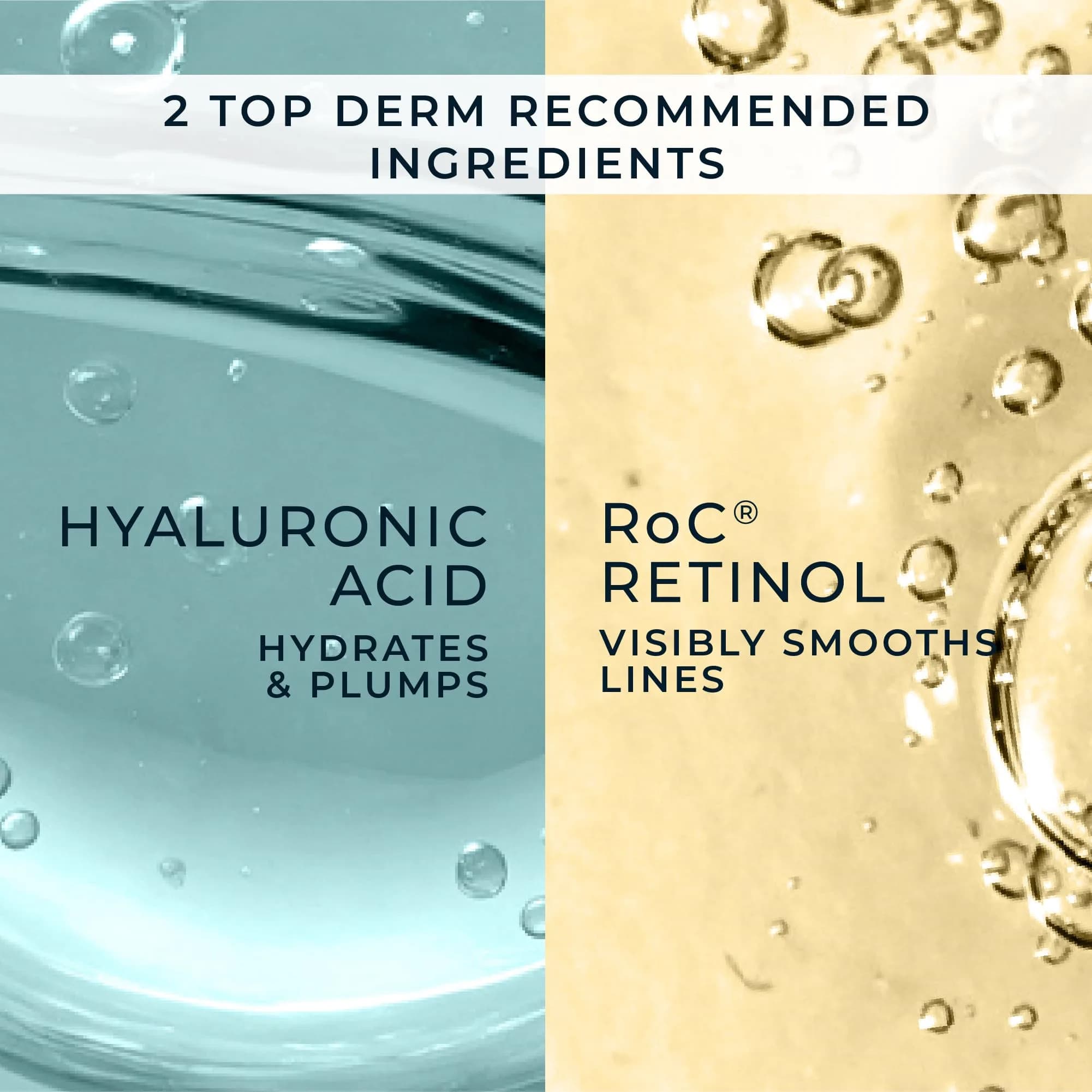 RoC Retinol Correxion Max Hydration Anti-Aging Daily Face Moisturizer with Hyaluronic Acid, Fragrance-Free, Oil-Free Skin Care, 1.7 oz (Pack of 2) - view 6