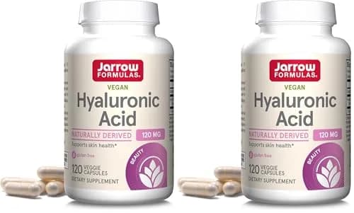 Jarrow Formulas Hyaluronic Acid 120 mg Veggie Capsules (240 Count, 120 mg per serving) | Skin Health Support thumbnail 1