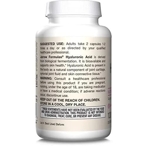 Jarrow Formulas Hyaluronic Acid 120 mg Veggie Capsules (240 Count, 120 mg per serving) | Skin Health Support thumbnail 9