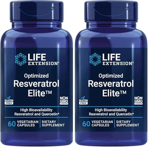 Life Extension Optimized Resveratrol Elite 60 Capsules | Supports Healthy Aging & Heart Health thumbnail 1