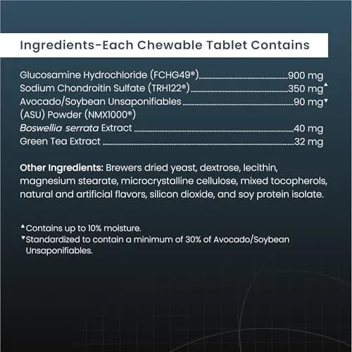 Nutramax Dasuquin for Large Dogs, Joint Health Supplement, Glucosamine, Chondroitin, ASU, 300 Chewable Tablets | Vet Recommended for Large Breed Dogs thumbnail 7