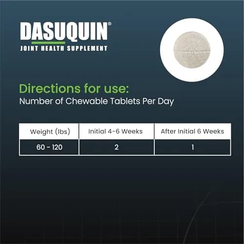 Nutramax Dasuquin for Large Dogs, Joint Health Supplement, Glucosamine, Chondroitin, ASU, 300 Chewable Tablets | Vet Recommended for Large Breed Dogs thumbnail 8