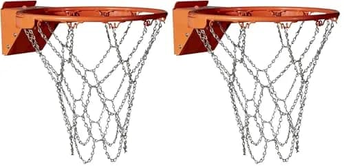 Wilson NBA Forge Chain Basketball Net (Pack of 2) | Official Size, Rust Proof, All-Weather thumbnail 1