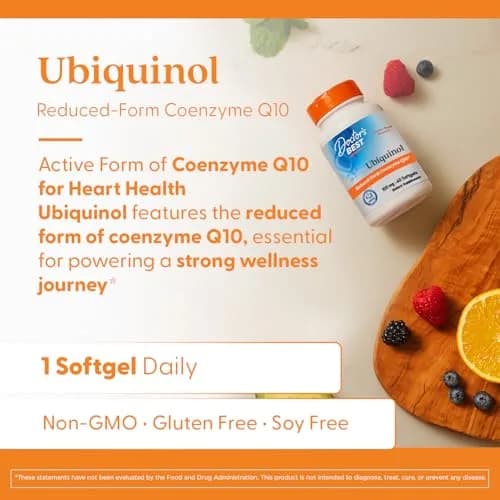 Doctor's BEST Kaneka Ubiquinol 100 mg Supplement 120 Count (Pack of 2) | Heart Health & Antioxidant Support thumbnail 3