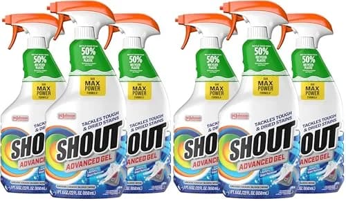 Shout Advanced Laundry Stain Remover Gel Spray 22oz (650ml) | Tough on Dried-in Stains thumbnail 1