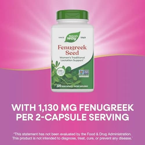 Nature's Way Fenugreek Seed Supplement, 640 Capsules | Traditional Lactation & Digestion Support thumbnail 4