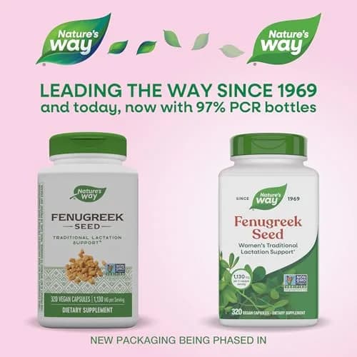 Nature's Way Fenugreek Seed Supplement, 640 Capsules | Traditional Lactation & Digestion Support thumbnail 2