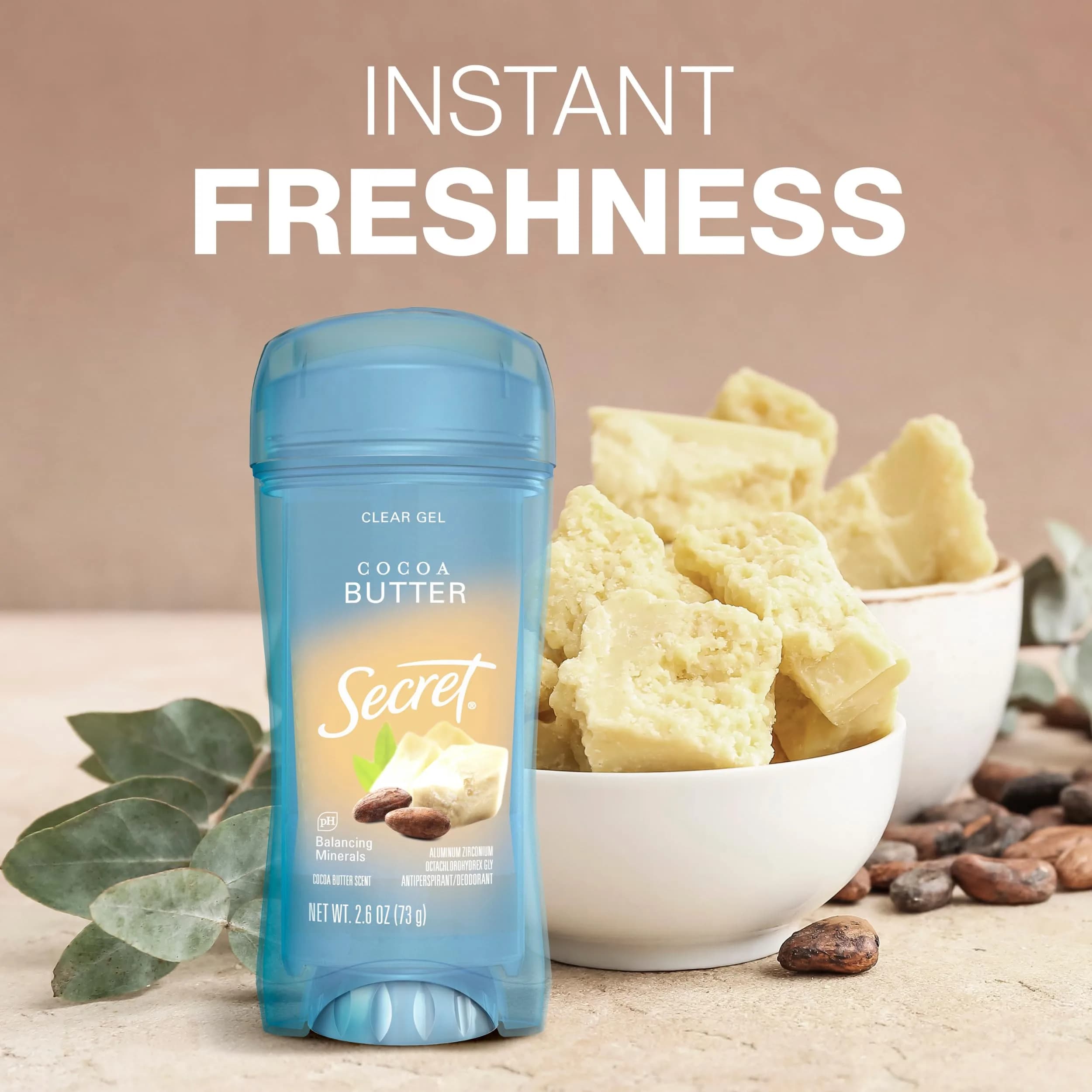 Secret Fresh Invisible Solid Antiperspirant Deodorant for Women, 5.2 oz (2.6 oz x 2) | 72-Hour Breathable Sweat & Odor Protection - view 5