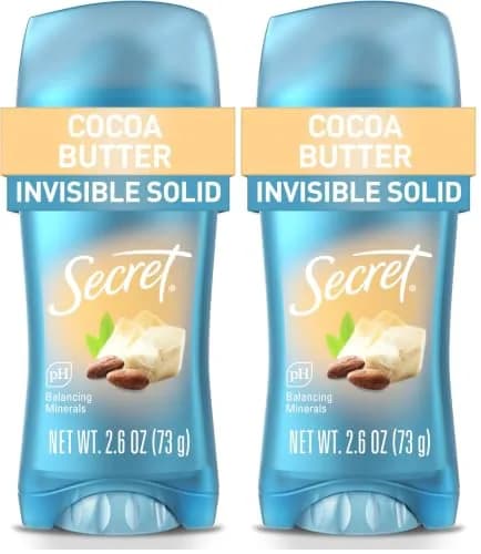 Secret Fresh Invisible Solid Antiperspirant Deodorant for Women, 5.2 oz (2.6 oz x 2) | 72-Hour Breathable Sweat & Odor Protection thumbnail 1
