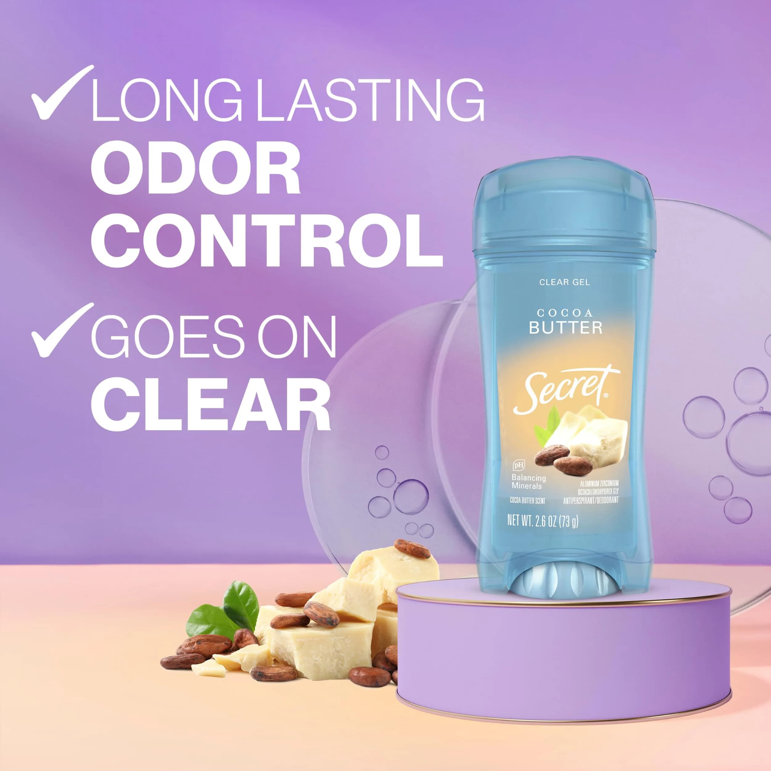 Secret Fresh Invisible Solid Antiperspirant Deodorant for Women, 5.2 oz (2.6 oz x 2) | 72-Hour Breathable Sweat & Odor Protection - view 2