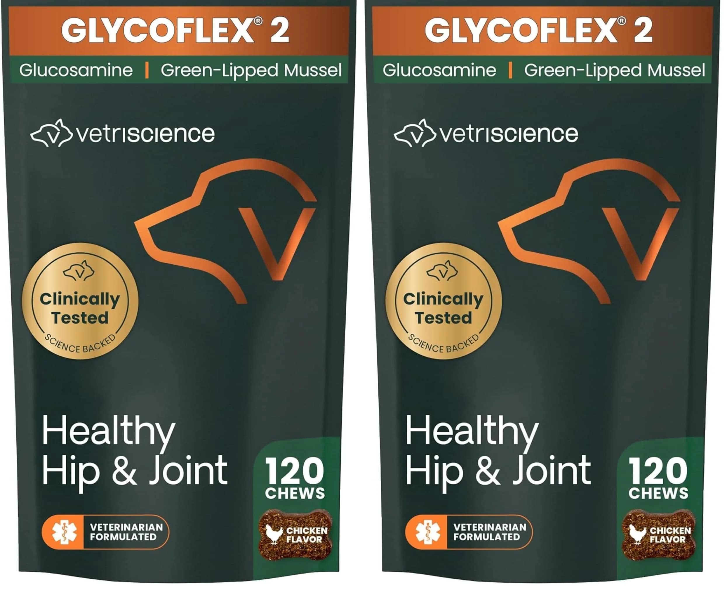 VetriScience Healthy Hip & Joint Chews for Cats, GlycoFlex Glucosamine & Green-Lipped Mussel, 240 Chews | Joint Support & Mobility for Cats - main product image