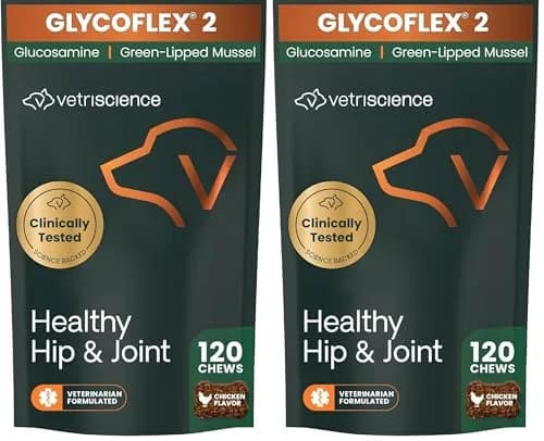 VetriScience Healthy Hip & Joint Chews for Cats, GlycoFlex Glucosamine & Green-Lipped Mussel, 240 Chews | Joint Support & Mobility for Cats thumbnail 1