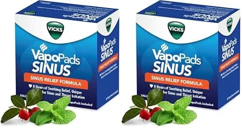 Vicks VapoPads Sinus Relief Formula 40 Count | Non-Medicated Sinus Congestion & Throat Irritation Relief - main product image