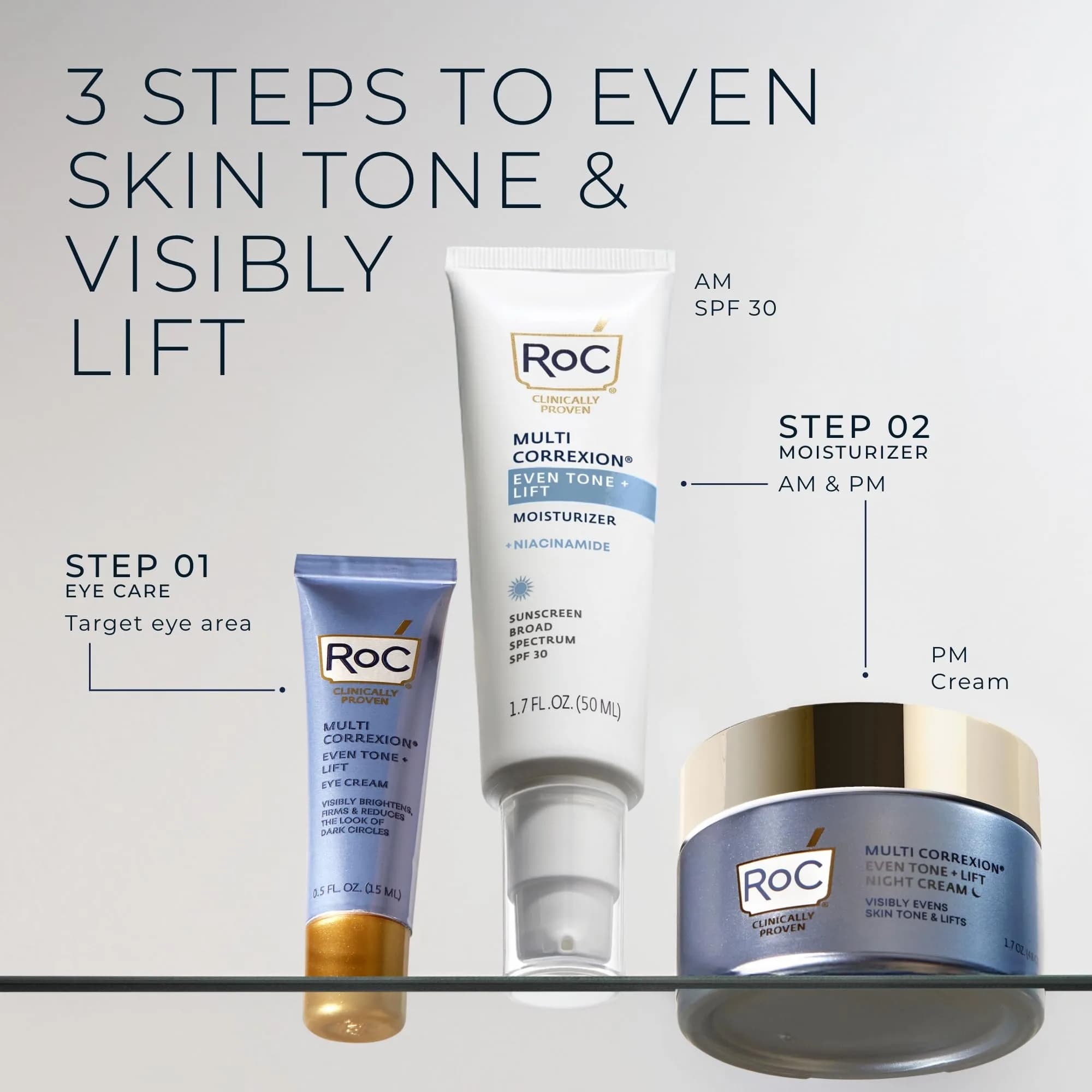 RoC Multi Correxion 5 in 1 Anti-Aging Daily Facial Moisturizer SPF 30 100ml (3.4 oz) | Hydrates, Brightens, Firms, Smooths Wrinkles - view 8
