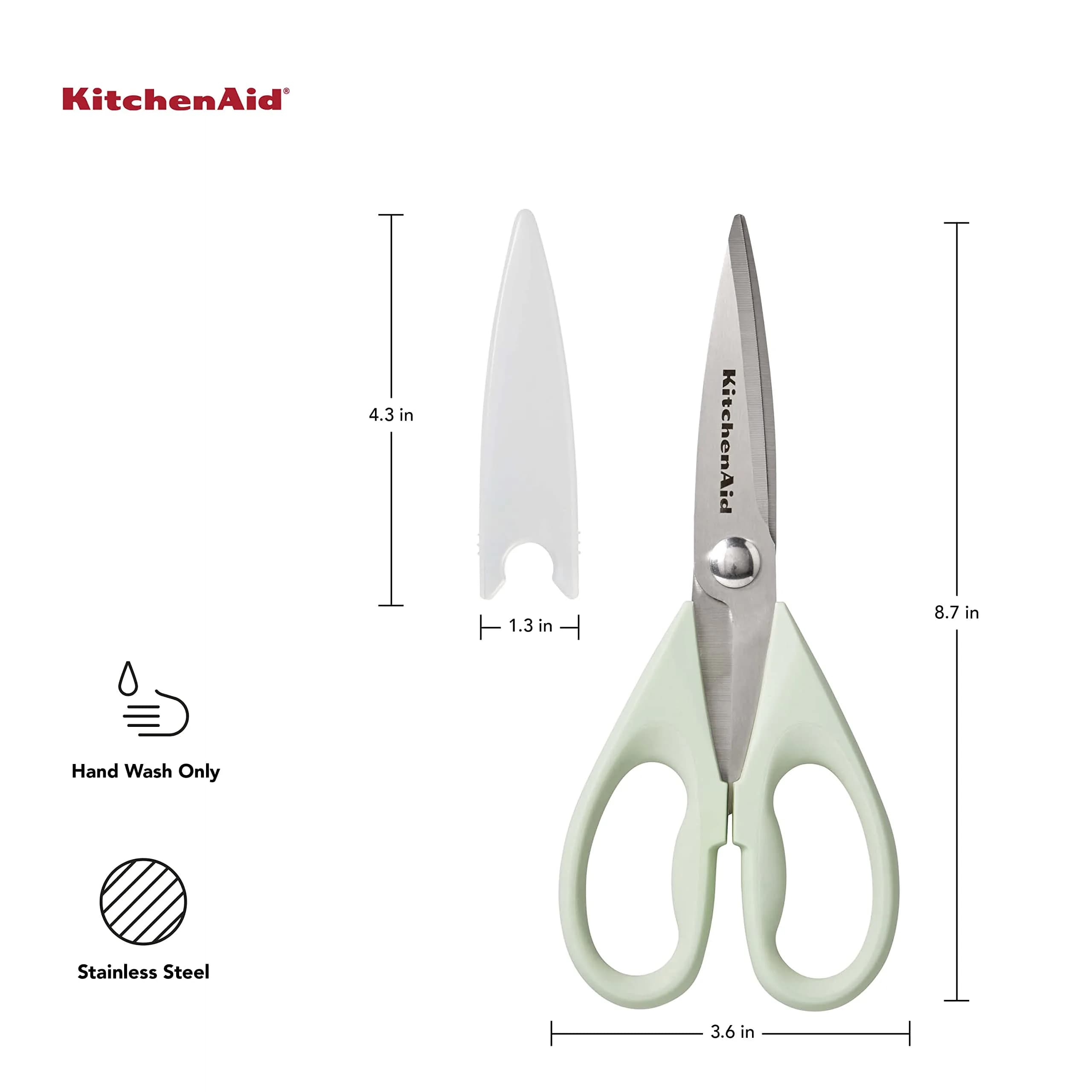 KitchenAid All Purpose Kitchen Shears with Protective Sheath 21.6 cm (8.5 Inch) | Rust-Resistant Stainless Steel Blades - view 2