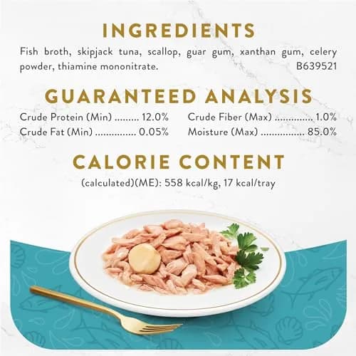 Fancy Feast Appetizers Light Meat Tuna & Scallop Cat Food Topper 1.1 oz Trays (Pack of 20) | Grain-Free Broth for Cats thumbnail 5