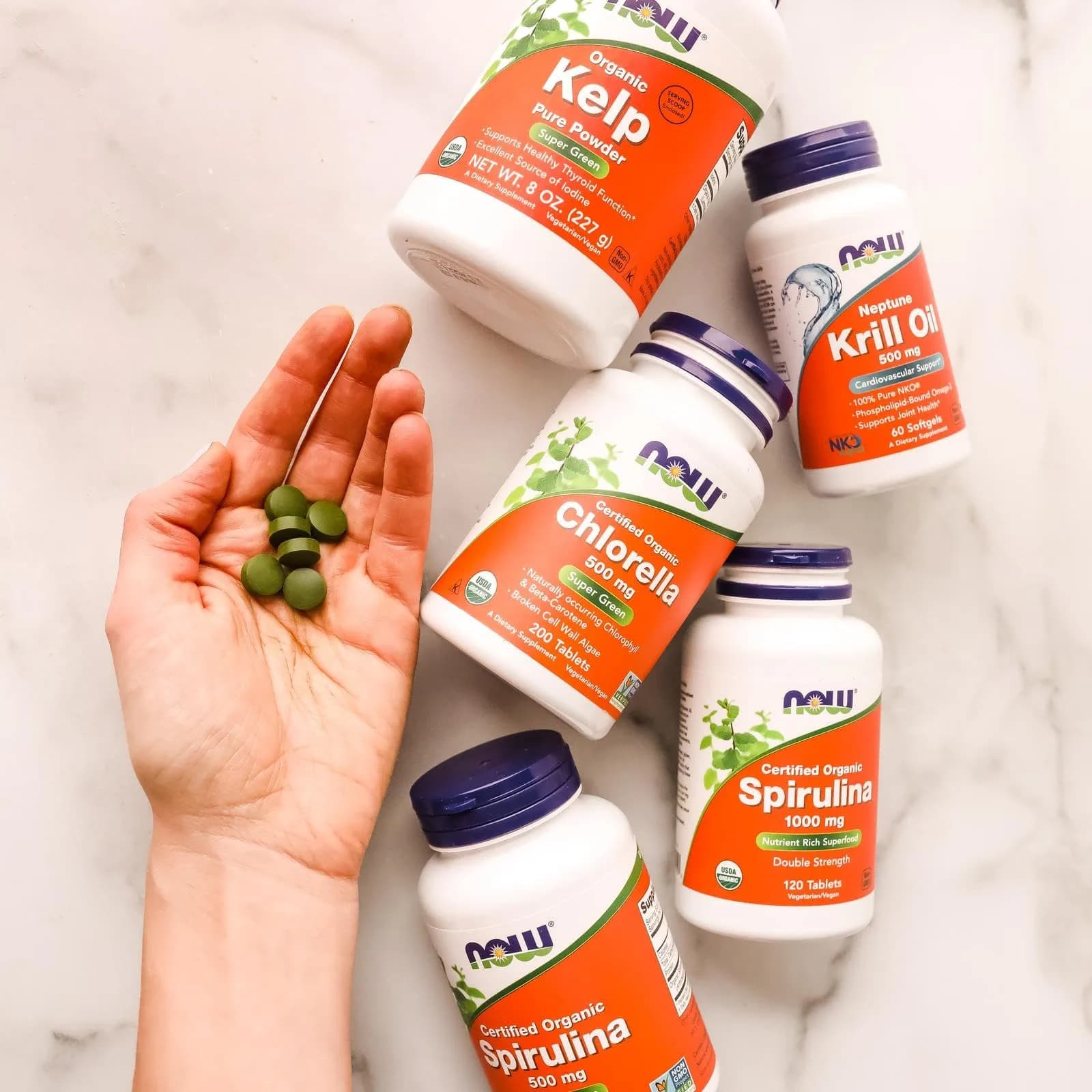 NOW Foods Organic Chlorella 500 mg Tablets (200 Count Pack of 2) | Vegan, Kosher, Non-GMO Super Green Supplement - view 6