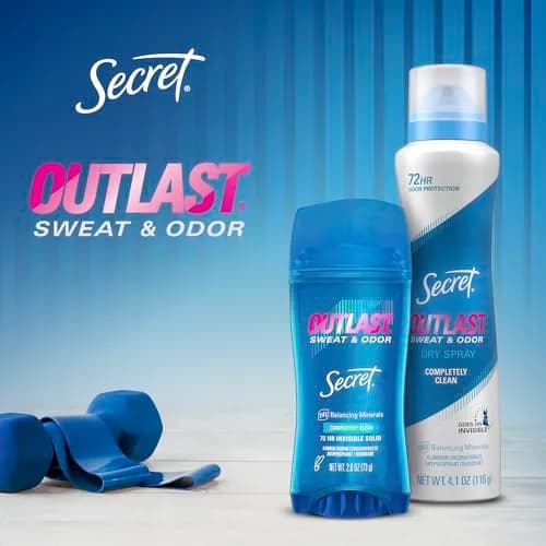 Secret Outlast Antiperspirant Deodorant for Women, 2.6 oz (74g) Gel | 72-Hour Sweat & Odor Protection thumbnail 7