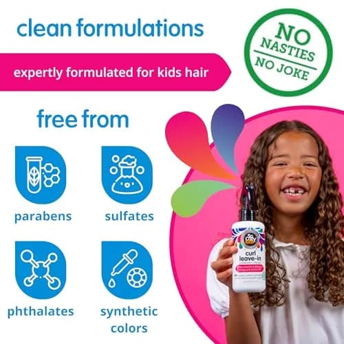 SO COZY Leave In Conditioner Spray 236ml (8 Fl Oz) Detangler for Kids' Curly Hair | Gentle & Nourishing with Keratin thumbnail 5
