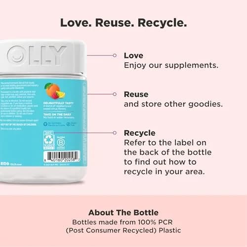 OLLY Prenatal Multivitamin Gummy Sweet Citrus Flavored 168 Count (84 Count Pack of 2) | Supports Mommy & Baby Wellness with Folic Acid & DHA thumbnail 5
