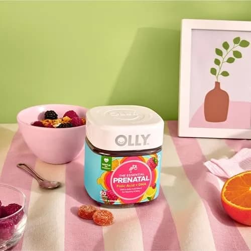 OLLY Prenatal Multivitamin Gummy Sweet Citrus Flavored 168 Count (84 Count Pack of 2) | Supports Mommy & Baby Wellness with Folic Acid & DHA thumbnail 6