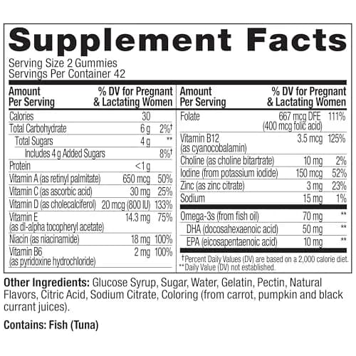 OLLY Prenatal Multivitamin Gummy Sweet Citrus Flavored 168 Count (84 Count Pack of 2) | Supports Mommy & Baby Wellness with Folic Acid & DHA thumbnail 8