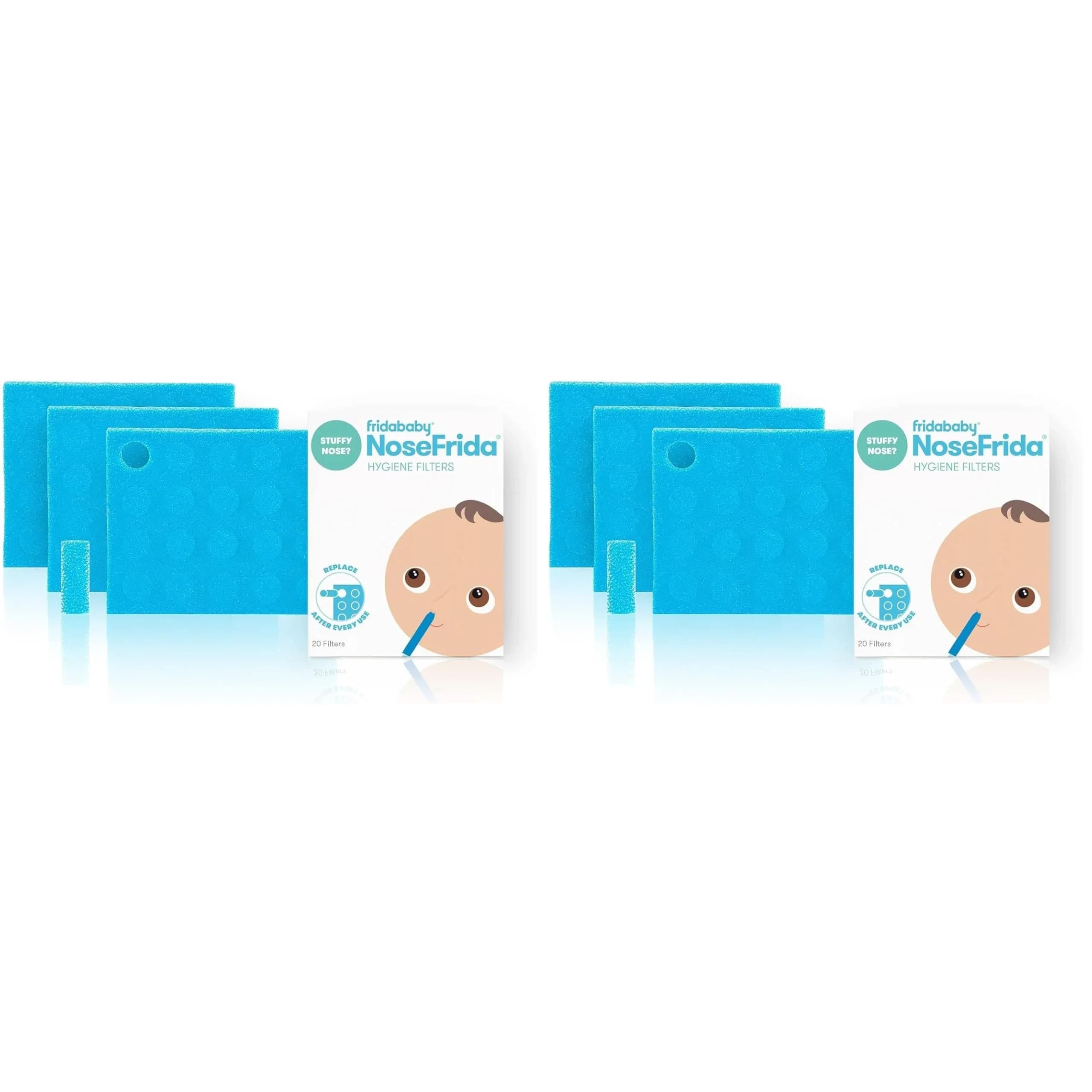 Frida Baby Nasal Aspirator Original 60 NoseFrida Filter Refills | Hygiene Filters for NoseFrida The Snotsucker