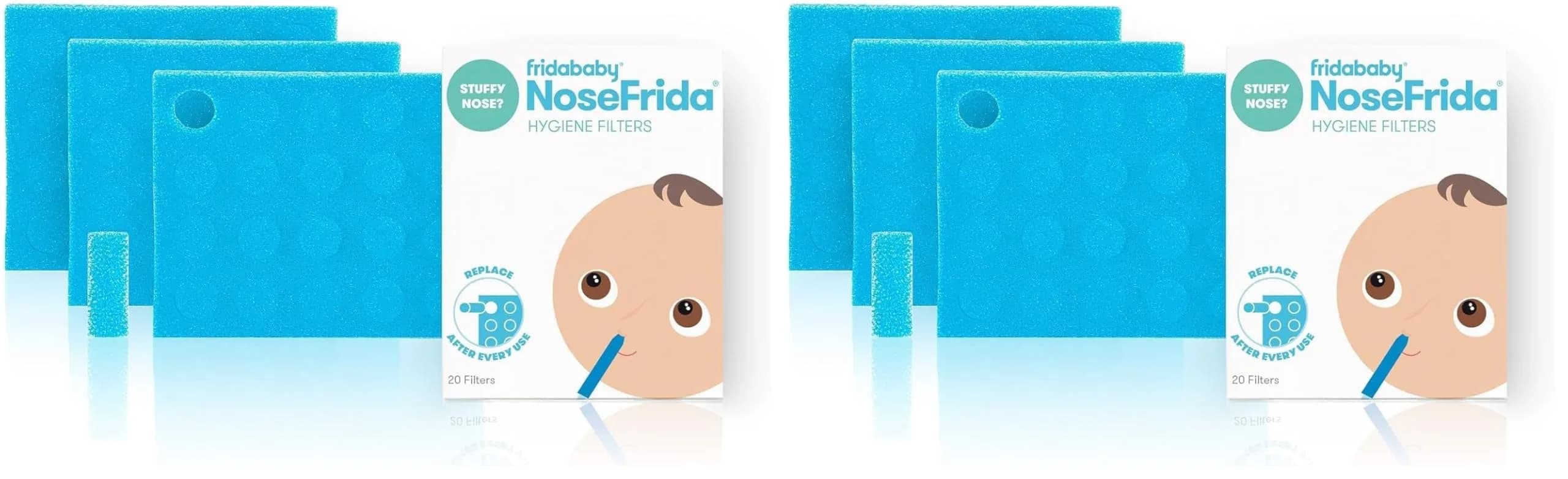 Frida Baby Nasal Aspirator Original 60 NoseFrida Filter Refills | Hygiene Filters for NoseFrida The Snotsucker - main product image