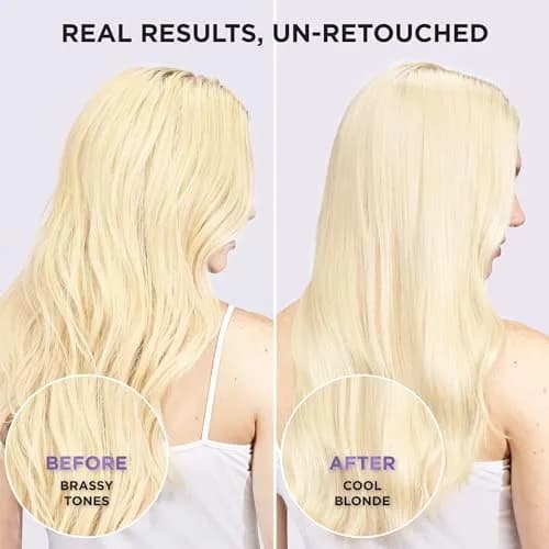 L'Oreal Paris EverPure Brass Toning Purple Conditioner 400ml (13.6 Fl Oz) | Sulfate-Free Toning for Blonde Hair thumbnail 3