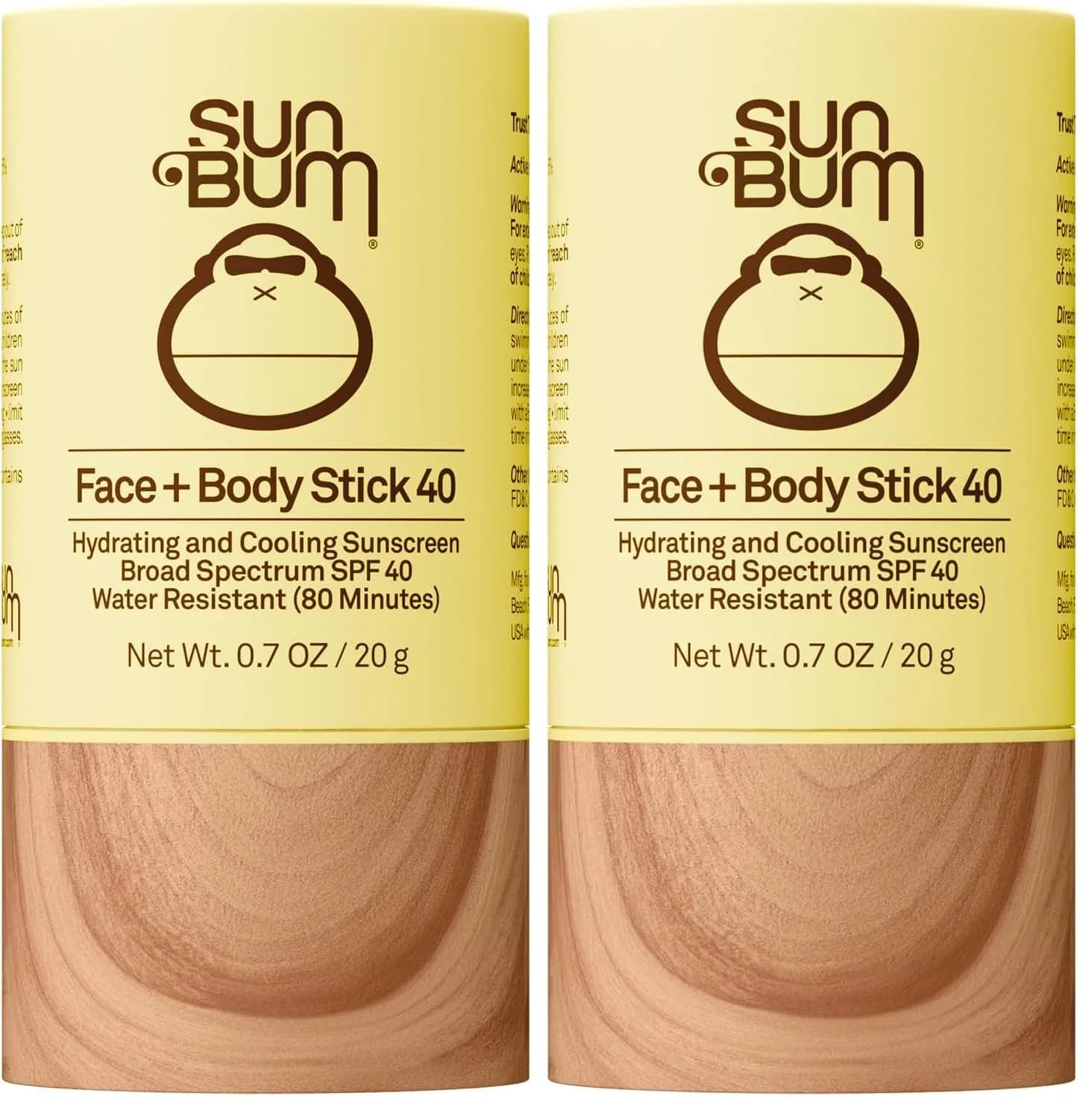 Sun Bum Original SPF 40 Face and Body Sunscreen Stick 1.4 oz (40g) | Water Resistant Broad Spectrum Protection - main product image