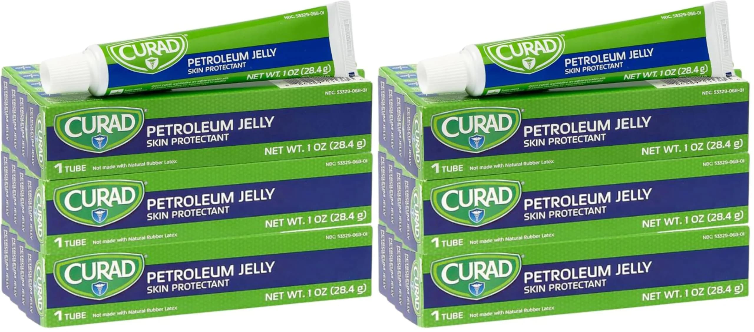 Curad Petroleum Jelly Skin Protectant 1 oz | Hydrates & Soothes Dry Skin, Pack of 24 - main product image