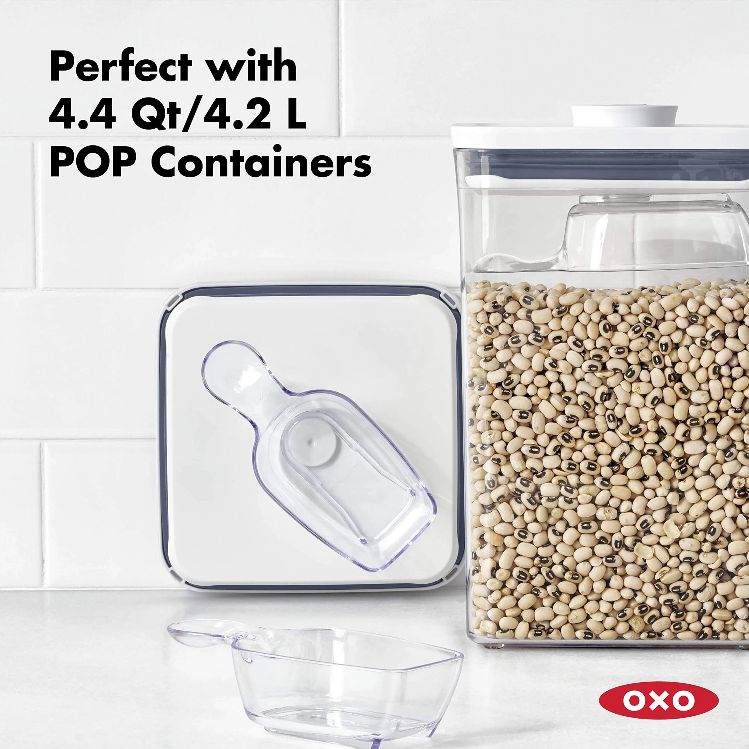 OXO Good Grips POP Container Accessories 3-Piece Scoop Set, 2-Pack | Perfect Fit for POP Containers - view 4