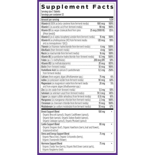New Chapter Women's Multivitamin 40+ Advanced Formula for Heart, Hormone, Immune & Energy Support with Fermented B Vitamins +D3 (96 Count Pack of 2) | Organic Non-GMO thumbnail 7