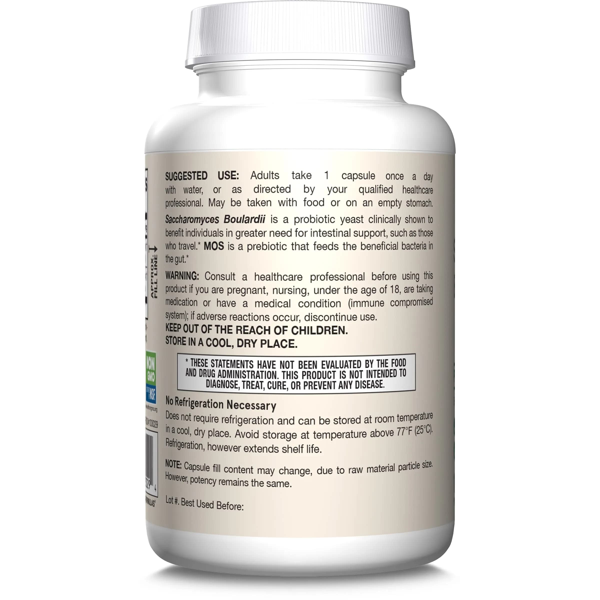 Jarrow Formulas Saccharomyces Boulardii + MOS Probiotic 5 Billion CFU 360 Count (Pack of 2) | Digestive Health Support - view 9