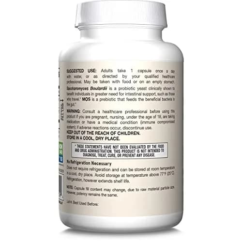 Jarrow Formulas Saccharomyces Boulardii + MOS Probiotic 5 Billion CFU 360 Count (Pack of 2) | Digestive Health Support thumbnail 9
