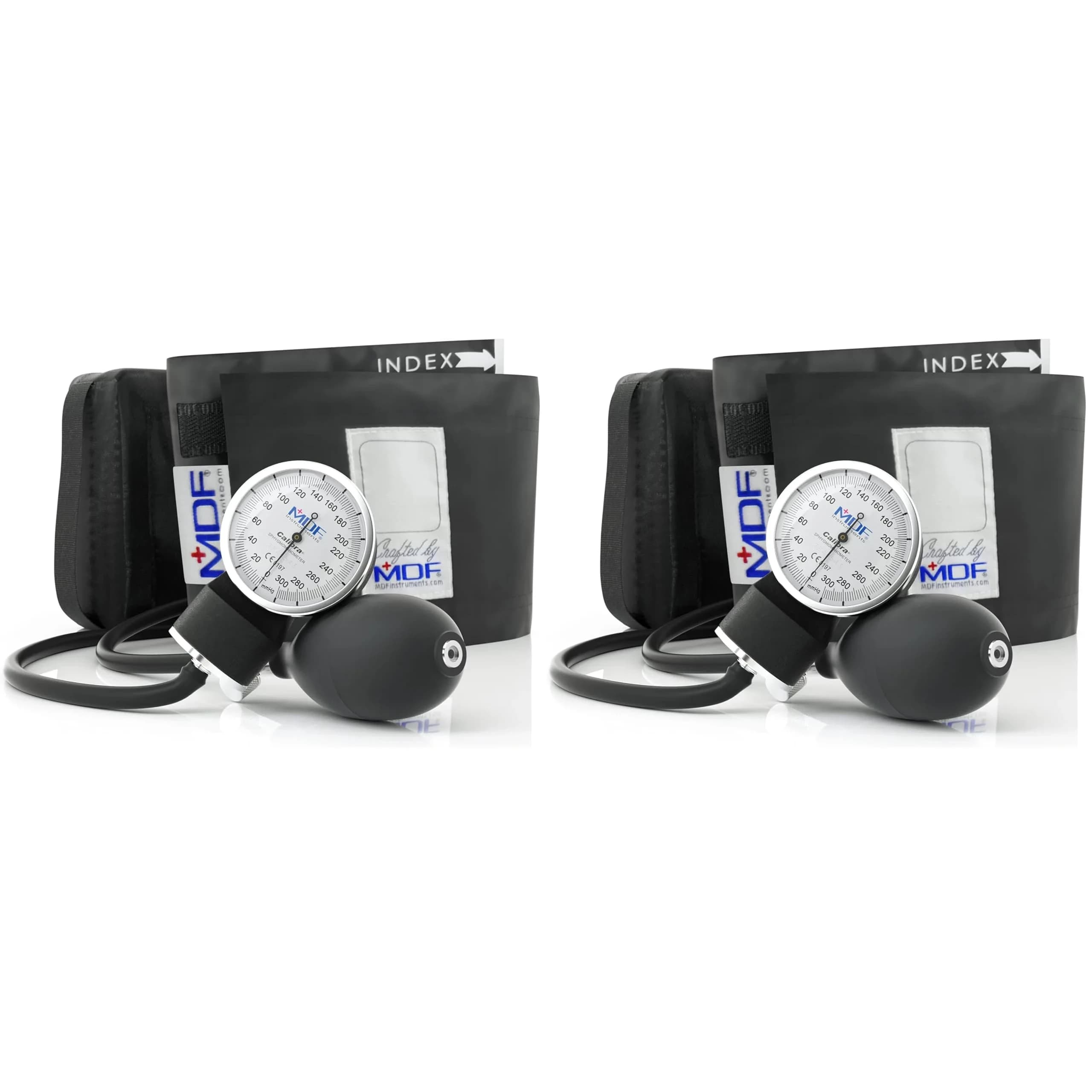 MDF Instruments Calibra Aneroid Professional Sphygmomanometer 2-Pack | Lifetime Calibration, Adult Cuff & Case - main product image