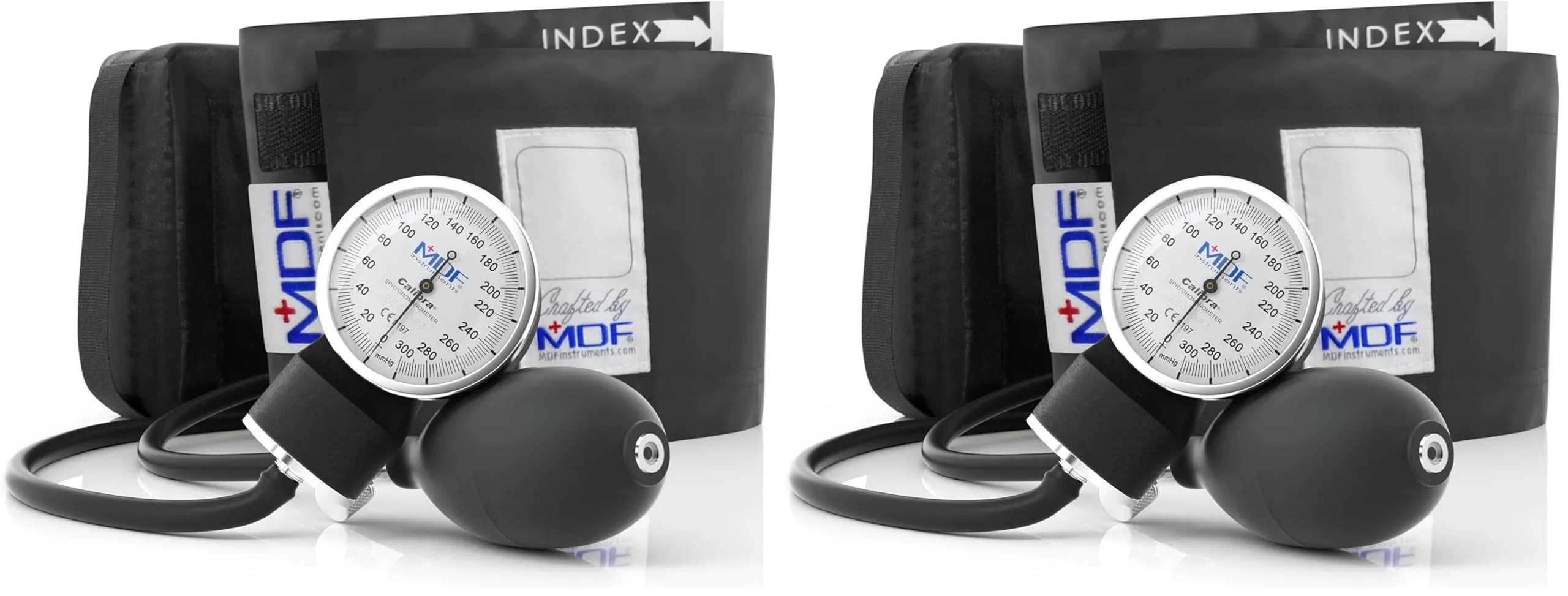MDF Instruments Calibra Aneroid Professional Sphygmomanometer 2-Pack | Lifetime Calibration, Adult Cuff & Case - main product image