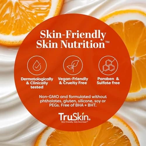 TruSkin Vitamin C Face Cream Brightening & Hydrating Daily Moisturizer with Vitamin E, B5, Jojoba Oil & Green Tea 236ml (8 Fl Oz Pack of 2) | Dermatologist Tested thumbnail 8
