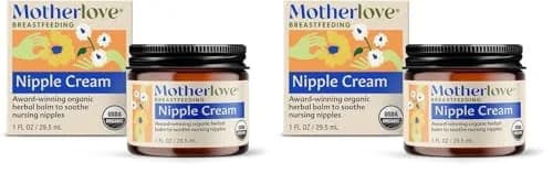Motherlove Organic Nipple Cream 2 Fl Oz (59.14ml) | Lanolin-Free Soothing Balm for Breastfeeding thumbnail 1