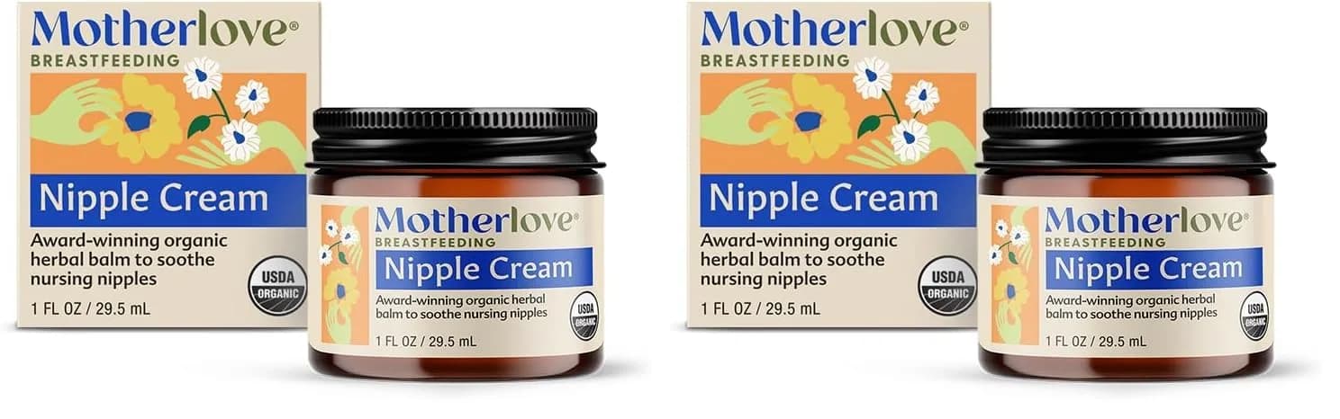 Motherlove Organic Nipple Cream 2 Fl Oz (59.14ml) | Lanolin-Free Soothing Balm for Breastfeeding - main product image