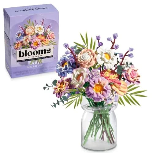 Play-Doh Blooms Meadow Flower Bouquet Kit | DIY Floral Craft Set for Adults & Teens thumbnail 1