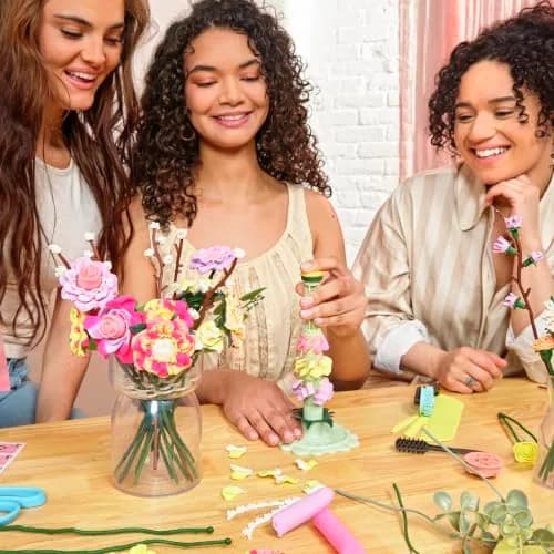 Play-Doh Blooms Meadow Flower Bouquet Kit | DIY Floral Craft Set for Adults & Teens thumbnail 8