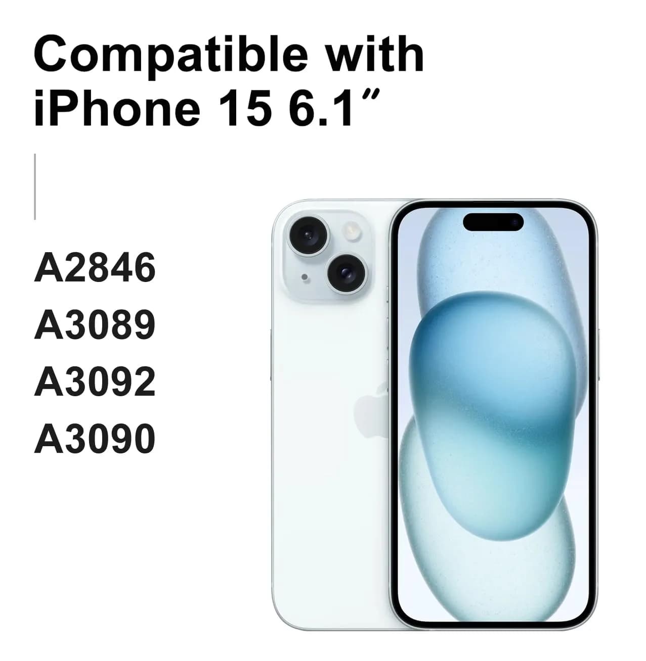 LL TRADER iPhone 15 6.1" FHD LCD Display Screen Replacement with Repair Kit - view 2