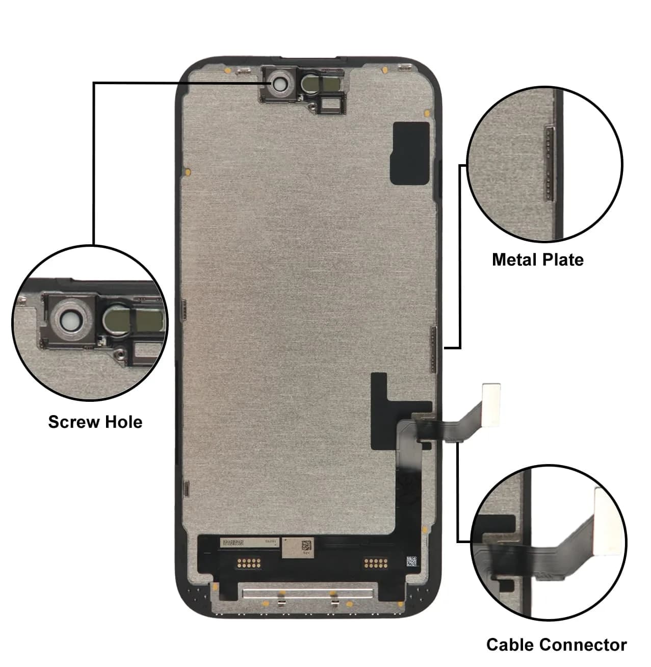 LL TRADER iPhone 15 6.1" FHD LCD Display Screen Replacement with Repair Kit - view 4