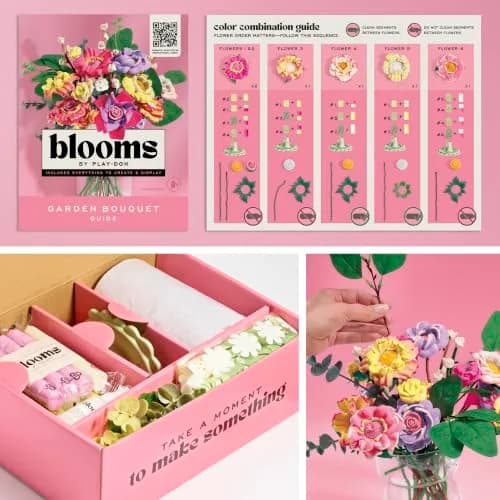 Play-Doh Blooms Garden Flower Bouquet Making Kit | Complete DIY Floral Craft Set for Adults & Teens thumbnail 7