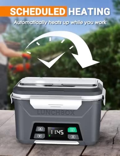 Docusvect Cordless Electric Lunch Box 1.5L | Schedule Heating for Adults thumbnail 4