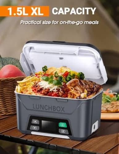 Docusvect Cordless Electric Lunch Box 1.5L | Schedule Heating for Adults thumbnail 2